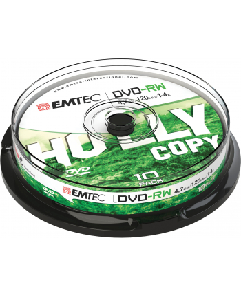 Emtec płyta  DVD-RW  [ cakebox 10 | 4.7GB | 4x ] Emtec