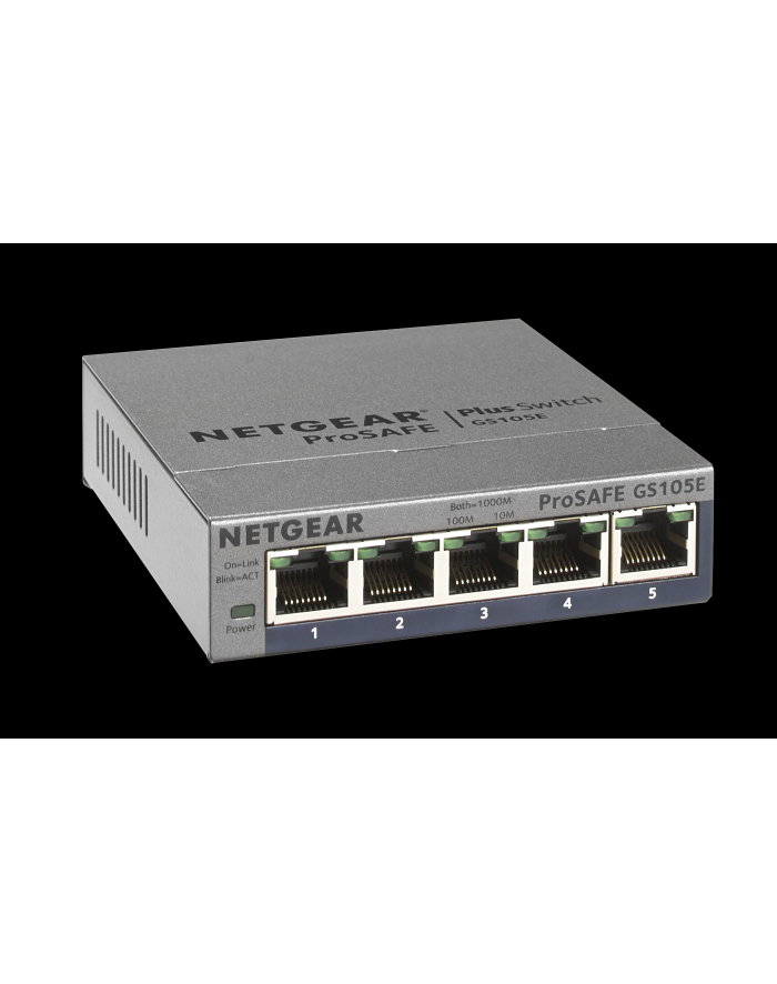 Netgear ProSafe Plus 5-Port Gigabit Desktop Switch,  (management via PC utility) główny