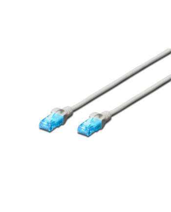 Patch cord U/UTP kat.5ePVC 1,0m szary