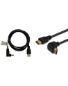 Kabel HDMI SAVIO CL-04  1,5m, czarny, KĄTOWY, złote końcówki - nr 1