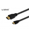 Kabel HDMI-miniHDMI SAVIO CL-09 1,5m, czarny, złote końcówki - nr 9