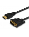 Kabel HDMI SAVIO CL-10 19pin męski - DVI 18+1 męski 1,5m, cz - nr 8