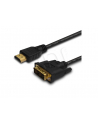 Kabel HDMI SAVIO CL-10 19pin męski - DVI 18+1 męski 1,5m, cz - nr 2