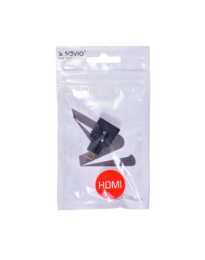 Adapter HDMI SAVIO CL-17 HDMI A żeńskie - micro HDMI męskie główny