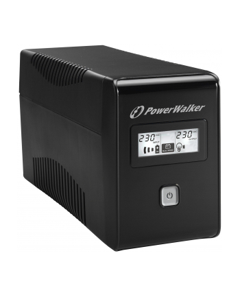 UPS POWER WALKER LINE-I 650VA 2xSCHUKO RJ11 USB LCD