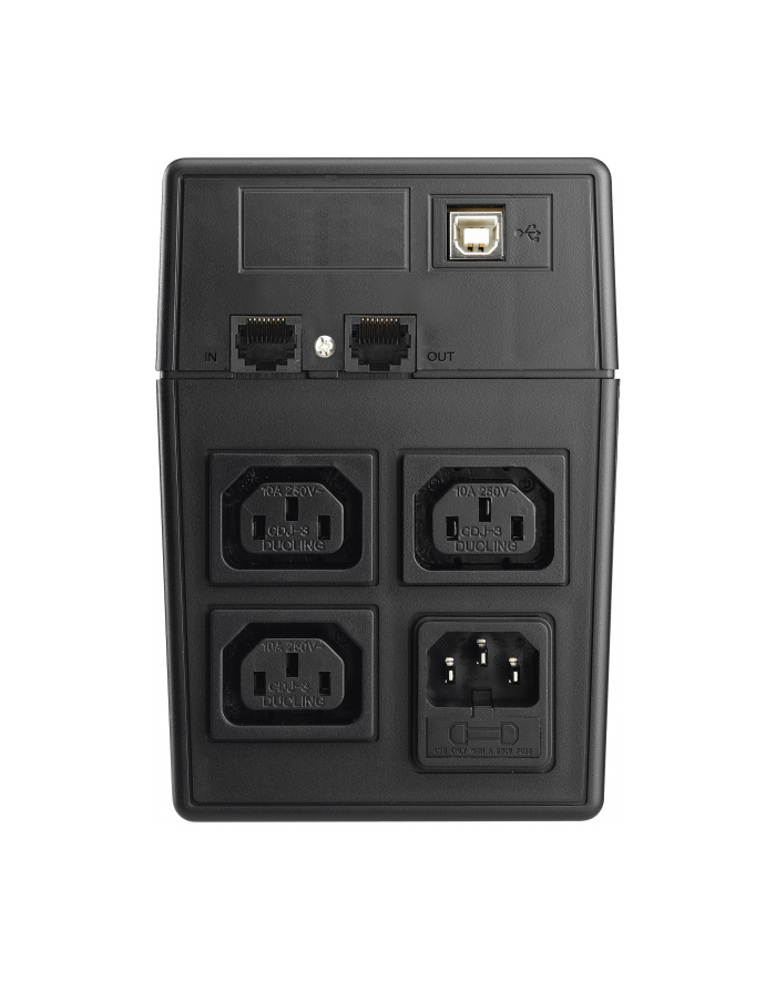 UPS POWER WALKER LINE-I 600VA 3xIEC RJ11/45 USB LCD główny