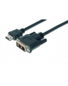 Kabel połącz. HDMI Highspeed 1.3 Typ A/DVI-D(18+1), M/M 2m - nr 1