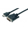 Kabel połącz. HDMI Highspeed 1.3 Typ A/DVI-D(18+1), M/M 2m - nr 4