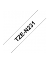 Taśma Brother TZeN231 12mm wh/black - nr 25