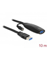 Delock Przedłużacz aktywny USB 3.0 AM-AF 10m czarny - nr 33