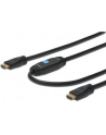 Kabel HDMI z wzmacniaczem, HDMI A /M (wtyk)                      - HDMI A /M (wtyk) 15m standard 1.4 czarny. - nr 9