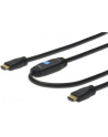 Kabel HDMI z wzmacniaczem, HDMI A /M (wtyk)                      - HDMI A /M (wtyk) 15m standard 1.4 czarny. - nr 10