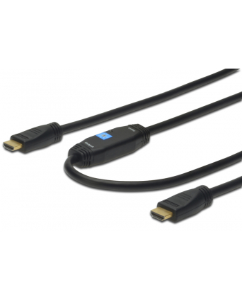 Kabel HDMI z wzmacniaczem, HDMI A /M (wtyk) - HDMI A /M          (wtyk) 20m standard 1.4 czarny.