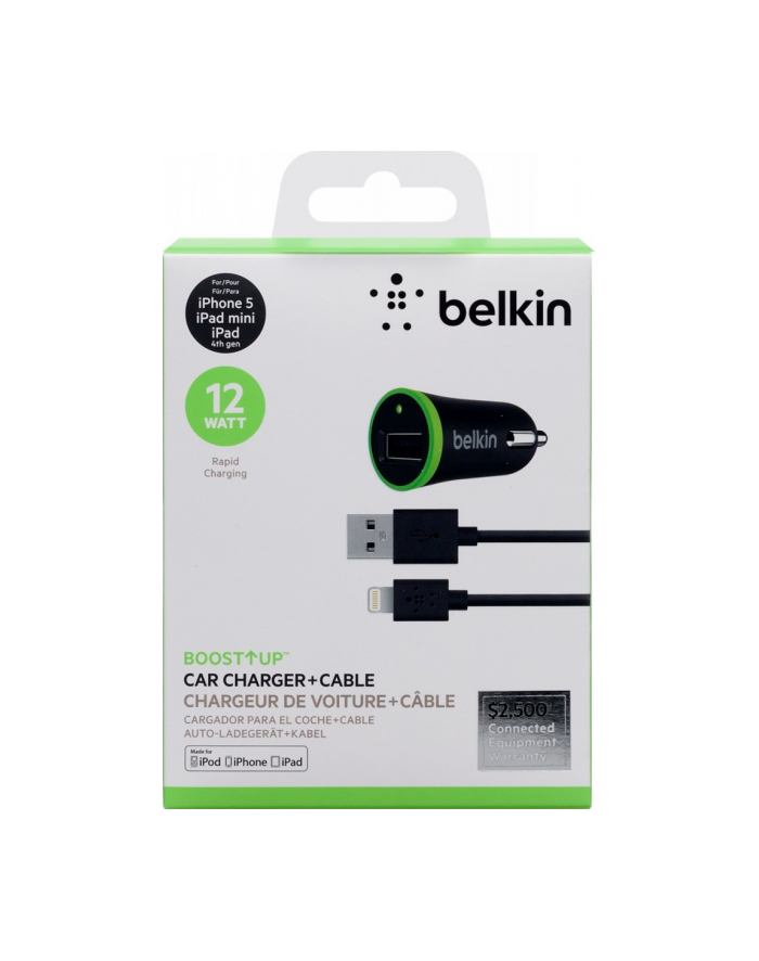 Belkin ładowarka sieciowa 5v iPhone5 2.4A light.kabel główny