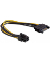 Delock Kabel SATA Power(M) -> PCI Express 6Pin 21cm - nr 25