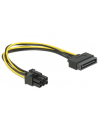 Delock Kabel SATA Power(M) -> PCI Express 6Pin 21cm - nr 28