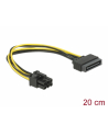 Delock Kabel SATA Power(M) -> PCI Express 6Pin 21cm - nr 30