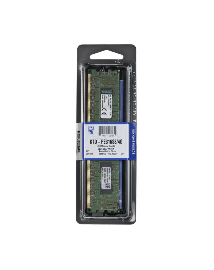 Kingston kit 4GB 1600MHz Reg ECC 1Rx8 Single Rank Module główny