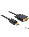 Delock kabel Displayport (M)->DVI-I(M) 24+1PIN 2m gold - nr 19