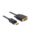 Delock kabel Displayport (M)->DVI-I(M) 24+1PIN 2m gold - nr 32