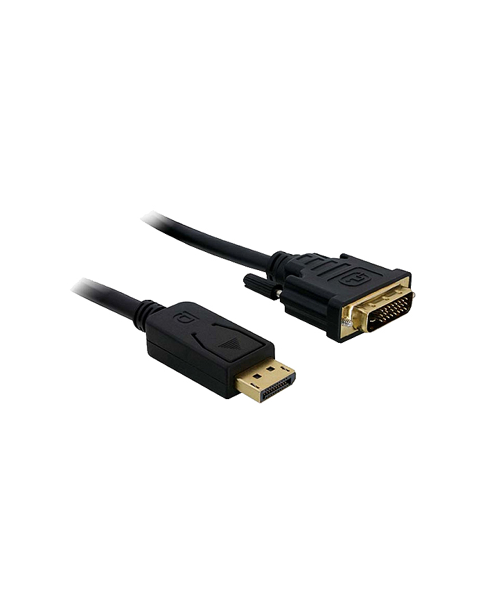 Delock kabel Displayport (M)->DVI-I(M) 24+1PIN 2m gold główny