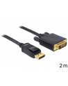 Delock kabel Displayport (M)->DVI-I(M) 24+1PIN 2m gold - nr 7