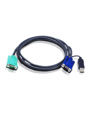ATEN KVM Cable (HD15-SVGA, USB, USB) - 1.2m