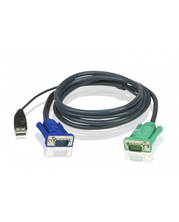ATEN KVM Cable (HD15-SVGA, USB, USB) - 1.2m