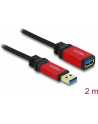 Delock przedłużacz USB 3.0 AM-AF, 2m, black, Premium - nr 35