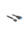 Delock kabel USB 2.0 płyta główna (F) > USB 3.0 płyta główna (M), 0.3m - nr 12