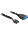 Delock kabel USB 2.0 płyta główna (F) > USB 3.0 płyta główna (M), 0.3m - nr 16
