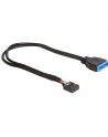 Delock kabel USB 2.0 płyta główna (F) > USB 3.0 płyta główna (M), 0.3m - nr 17