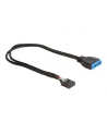 Delock kabel USB 2.0 płyta główna (F) > USB 3.0 płyta główna (M), 0.3m - nr 26