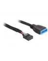 Delock kabel USB 2.0 płyta główna (F) > USB 3.0 płyta główna (M), 0.3m - nr 3