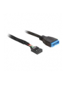 Delock kabel USB 2.0 płyta główna (F) > USB 3.0 płyta główna (M), 0.3m - nr 9