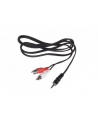 Natec kabel minijack 3,5mm / 2x RCA (chinch) M/M 1.5 m, blister - nr 12