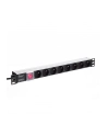 Netrack listwa zasilająca 19'' 1U, 230V/15A, 8xE, ALU - nr 6