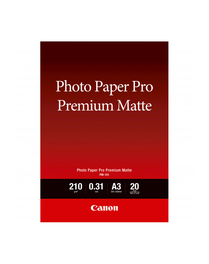 Papier Canon PM-101 Photo Premium Matte | A3 | 20ark główny