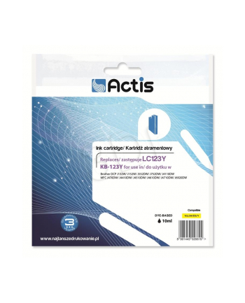 TUSZ ACTIS BROTHER LC123Y YELLOW 15ml  /KB-123Y