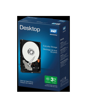 Western Digital Dysk HDD Desktop Mainstream 3TB SATA 6GBs