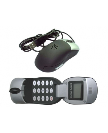Gembird mysz optyczna USB, 800 DPI, czarna + LCD (SKYPE)