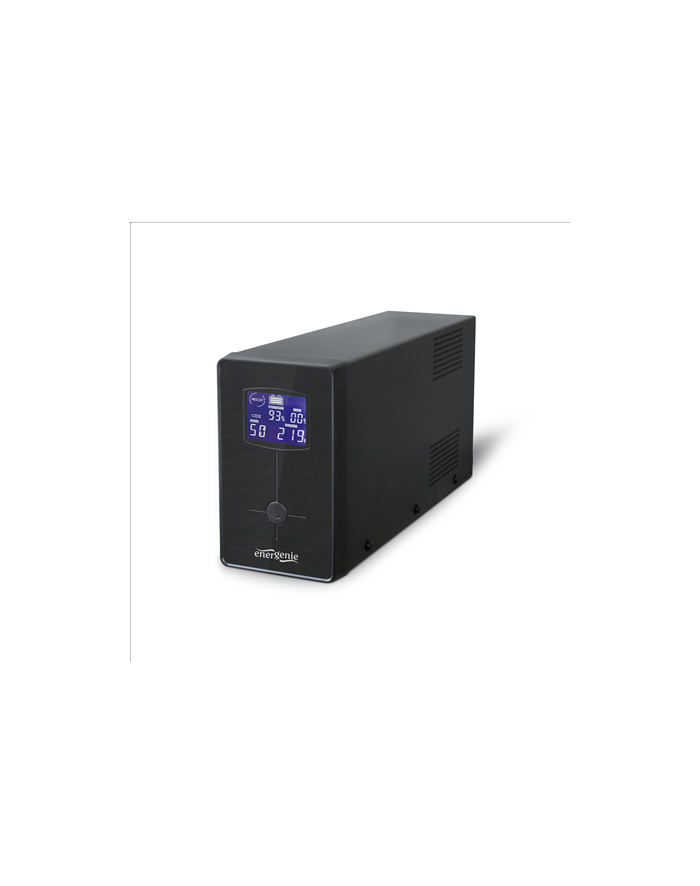 UPS Energenie-Gembird Line-Interactive,650VA,2xIEC,1xSchuko 230V OUT,LCD główny