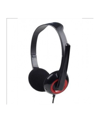 Gembird słuchawki stereofoniczne MHS-002 z mikrofonem, czarne