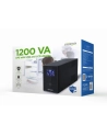 UPS Energenie-Gembird Line-Interactive,1200VA,3xIEC,2xSchuko 230V,USB,RJ11,LCD - nr 21