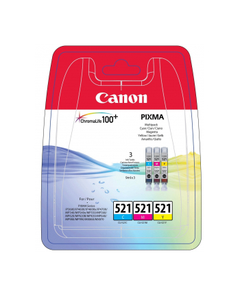 Tusz Canon CLI521 Pack CMY | IP3600/IP4600/MP540/620/630/980