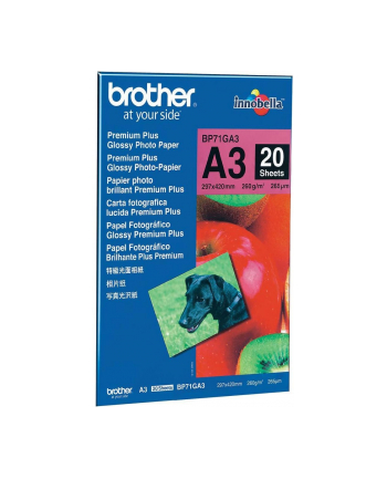 Papier Brother A3 Glossy 260g/m2,20 ark.