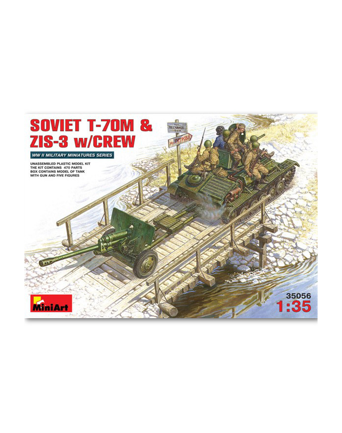 MINIART Soviet T70M & ZIS3 wcrew główny