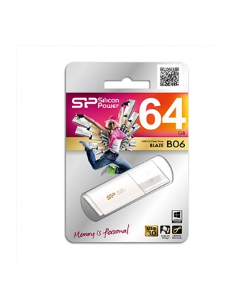 Silicon Power BLAZE B06 64GB USB 3.0 Pearl White 90/60 Mb/s