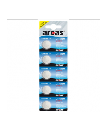 ARCAS Lithium Button celles 3V (CR2032), 5-pack