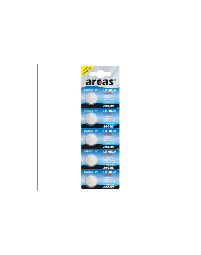 ARCAS Lithium Button celles 3V (CR2032), 5-pack główny